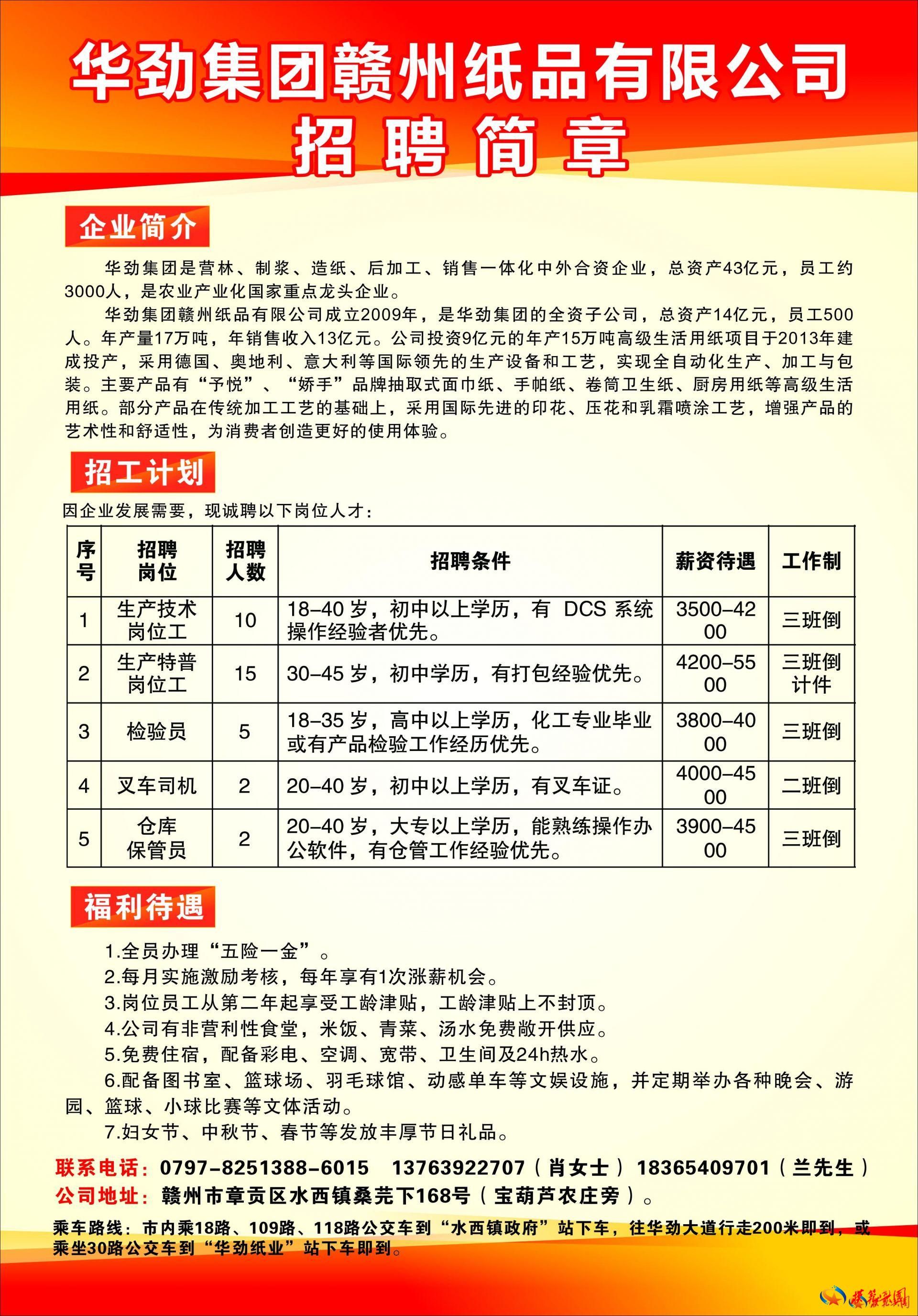 江华城招工最新招聘信息概览